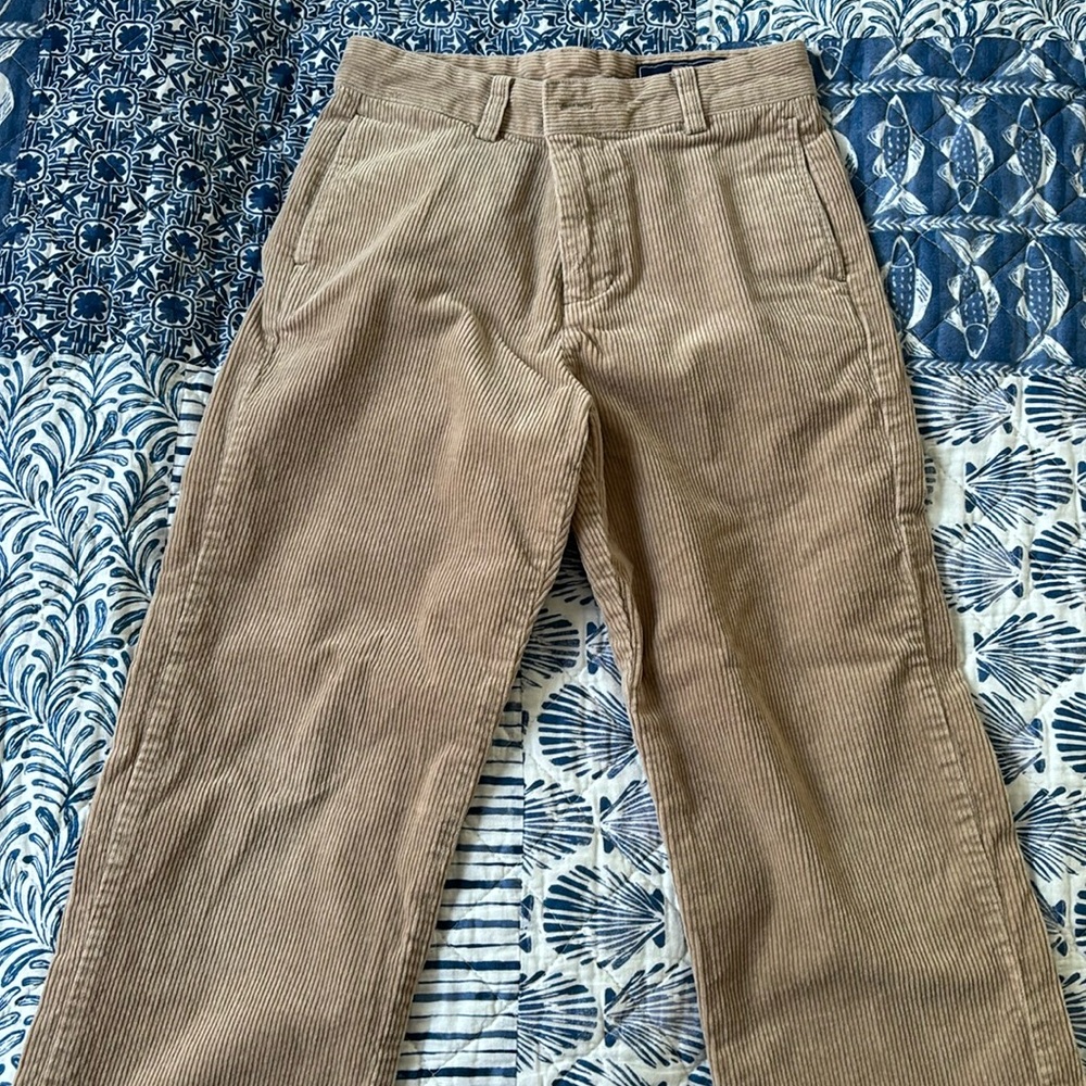 Vineyard Vines youth corduroy khaki pants